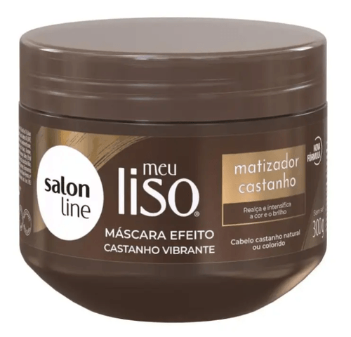 Máscara Matizadora Castanho Meu Liso Salon Line - 300g