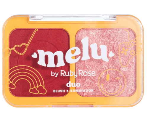 Duo Blush e Iluminador Melu RR1002 - Cor 01