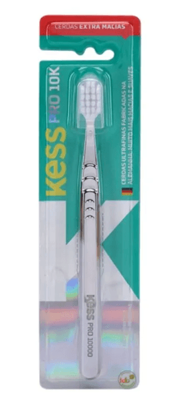 Escova Dental Kess Pro 10K Metallic Silver Extra Macia - 1 uni