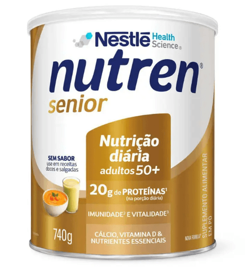 Suplemento Alimentar Nutren Sênior 50+ Sem Sabor - 740g