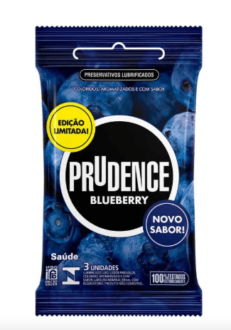 Preservativo Prudence Blueberry - 3 Uni