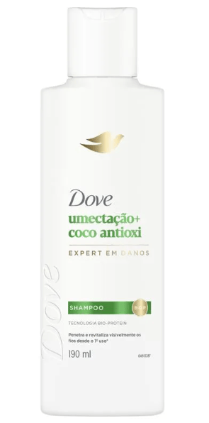 Shampoo Dove Umectação + Coco Antioxi - 190ml
