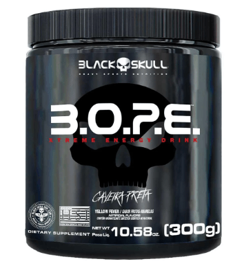 Pré Treino B.O.P.E Black Skull Frutas Amarelas - 300g