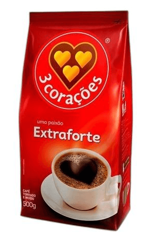 Café 3 Corações Extra Forte Intenso - 500g
