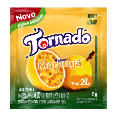 Refresco Tornado Maracujá - 15g