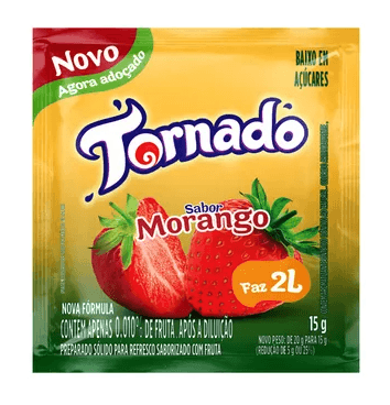 Refresco Tornado Morango - 15g