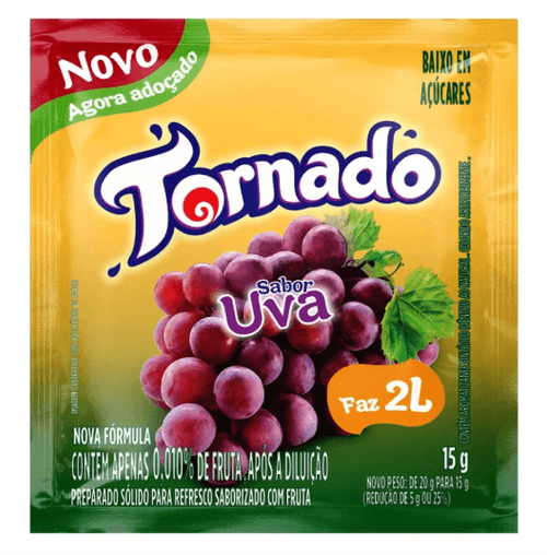 Refresco Tornado Uva - 15g
