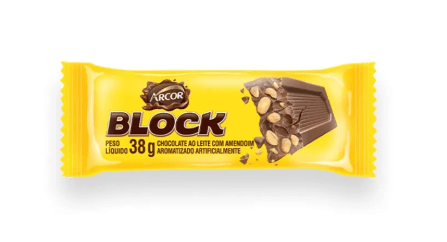 Barra de Chocolate Arcor Block - 38g