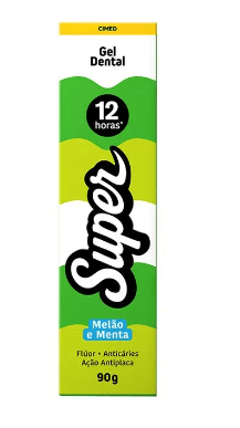Gel Dental Super 12 Horas Sabor Melão e Menta - 90g
