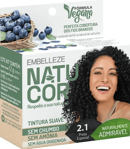 Tintura Natucor Sem Amônia 2.1 - Preto Especial