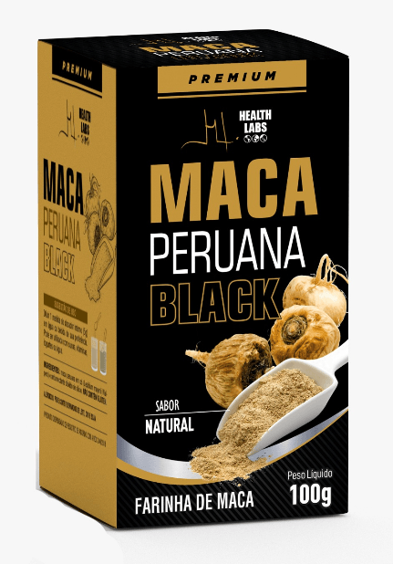 Maca Peruana Black em Pó Health Labs - 100g