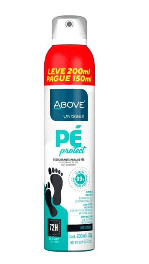 Desodorante Para Pés Above Protect - Leve 200ml Pague 150ml