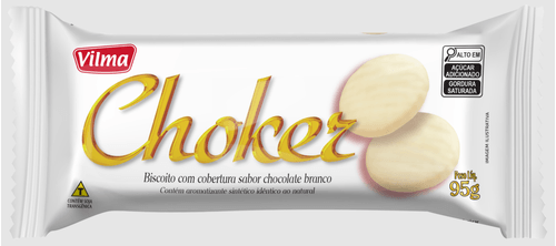 Biscoito Choker Branco Vilma - 95g
