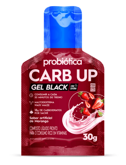 Carb-Up Gel Black Morango - 30g