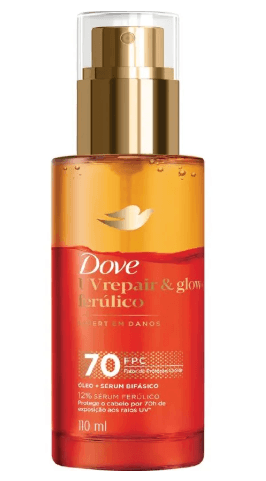 Óleo + Sérum Bifásico Dove UV Repair e Glow+ Ferúlico - 110ml