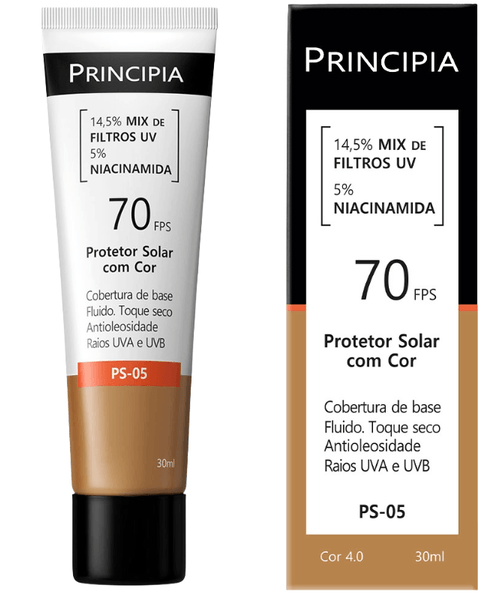 Protetor Solar Facial Principia PS-05 FPS70 Cor 4.0 - 30ml