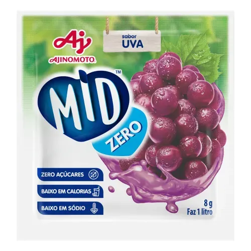 Refresco Mid Zero Uva - 8g