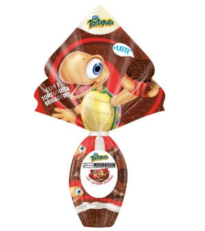 Ovo de Páscoa Arcor Tortuguita Formato Brigadeiro 120g