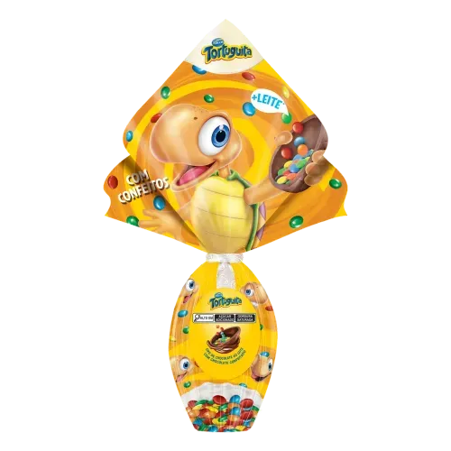 Ovo de Páscoa Arcor Tortuguita Confeito 120g