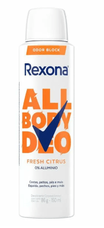 Desodorante Aerosol Rexona All Body Deo Fresh Citrus - 150ml