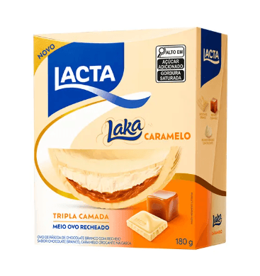 Ovo de Páscoa Lacta Tripla Camada Laka Caramelo - 180g