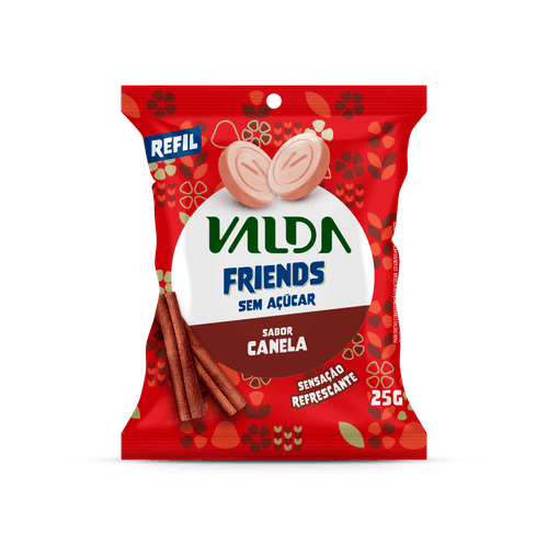 Pastilhas Valda Friends Canela - 25g