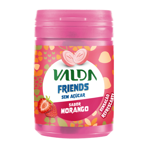 Pote Pastilhas Friends Valda Morango - 50g