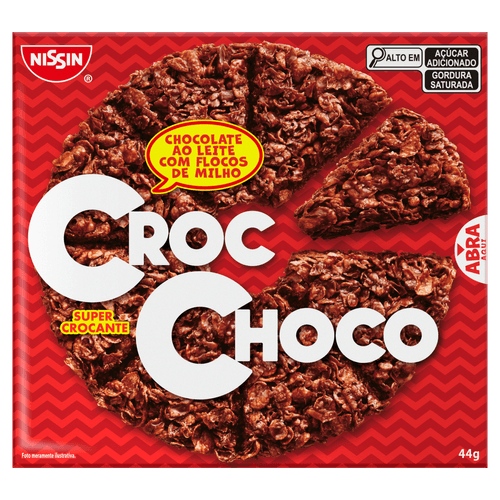 Croc Choco Chocolate ao Leite Nissin 44g