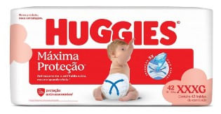 Fralda Huggies Máxima Proteção Hiper XXXG 42 Unidades