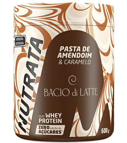 Pasta de Amendoim Bacio Di Latte Caramelo Salgado 600g - Nutrata