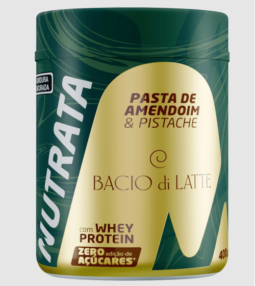 Pasta de Amendoim Bacio Di Latte Pistache 400g - Nutrata