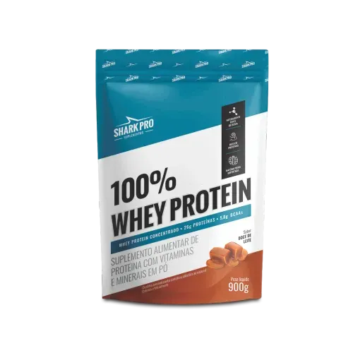 Whey Protein 100% Shark Pouch Doce de Leite 900g