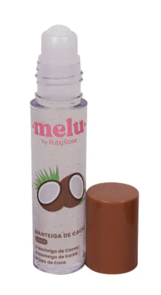 Brilho Labial Melu Roll-on Manteiga de Cacau e Coco - Ruby Rose