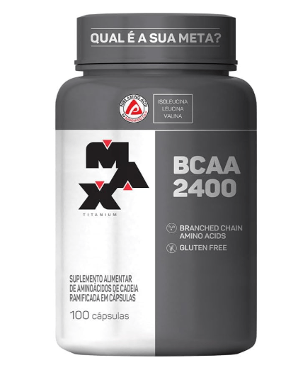 BCAA 2400 Max Titanium - 100 Cápsulas