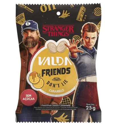 Pastilhas Valda Stranger Things Friends Caramelo 25g