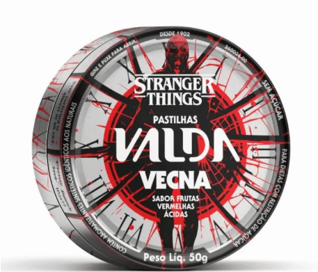 Pastilhas Valda Stranger Things Frutas Vermelhas 50g