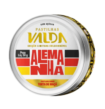 Pastilhas Valda Campeões Alemanha Sabor Torta de Maçã - 50g