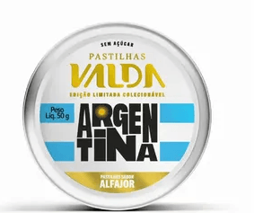 Pastilhas Valda Campeões Argentina Sabor Alfajor - 50g
