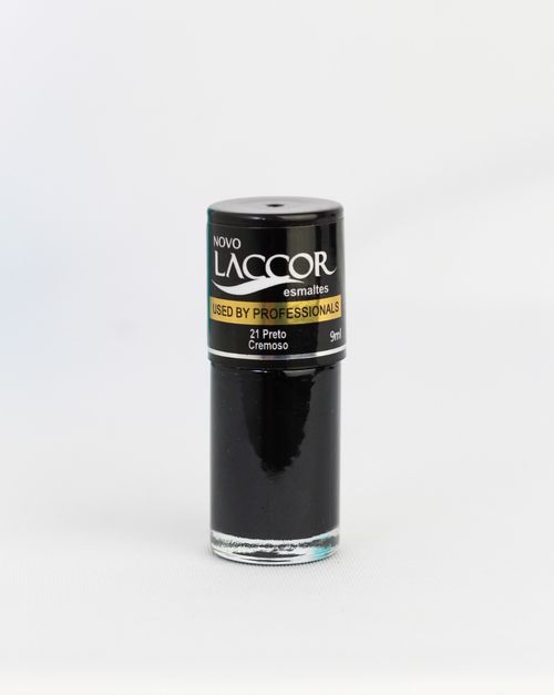 Esmalte Cremoso Laccor Preto 9ml