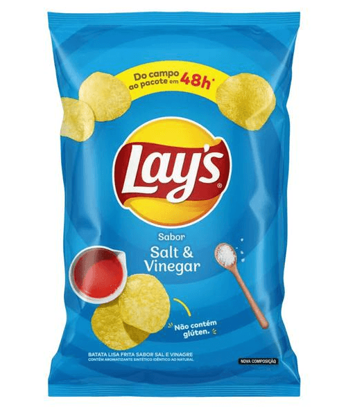 Batata Lays Sabor Salt Vinegar - 62g