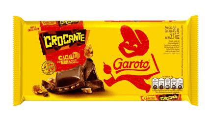 Barra de Chocolate Garoto Crocante - 90g