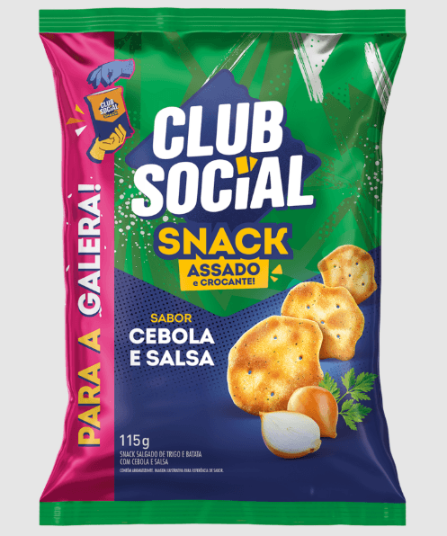 Snack Club Social Sabor Cebola e Salsa - 115g