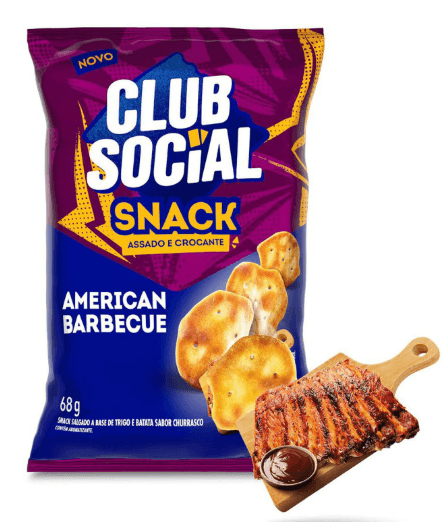 Snack Club Social Sabor American Barbecue - 68g