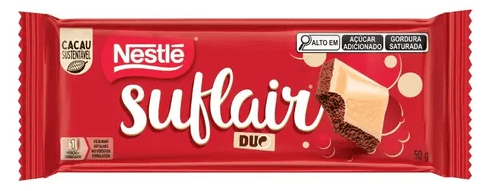 Barra de Chocolate Nestle Suflair Duo - 50g