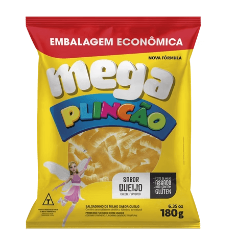 Salgadinho Plincão Sabor Queijo - 180g