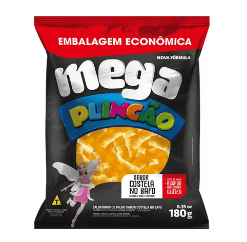 Salgadinho Plincão Sabor Costela no Bafo - 180g