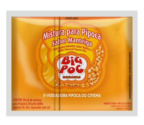 Milho para Pipoca com Mistura de Manteiga - 100g