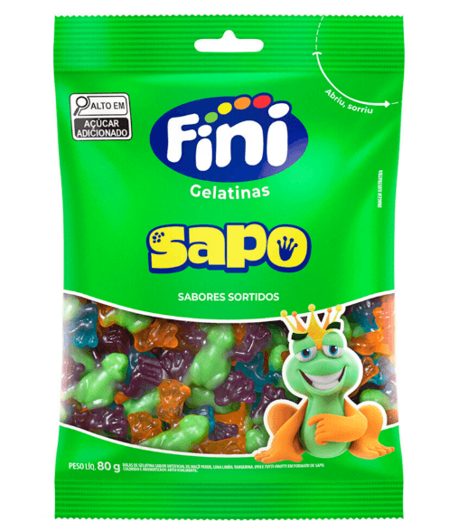 Bala de Gelatina Fini Sapo 80g