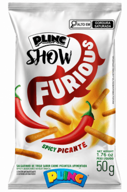 Salgadinho Plinc Show Furious - 50g