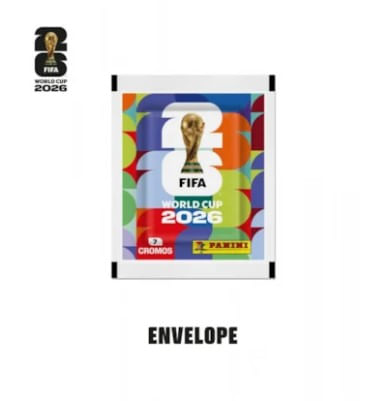Pacote de Figurinhas Copa do Mundo Fifa 2026 com 7 Figurinhas
